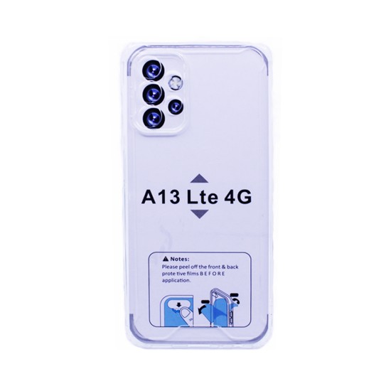 Capa de Silicone com Cantos Duras para Samsung Galaxy A13 4G Transparente